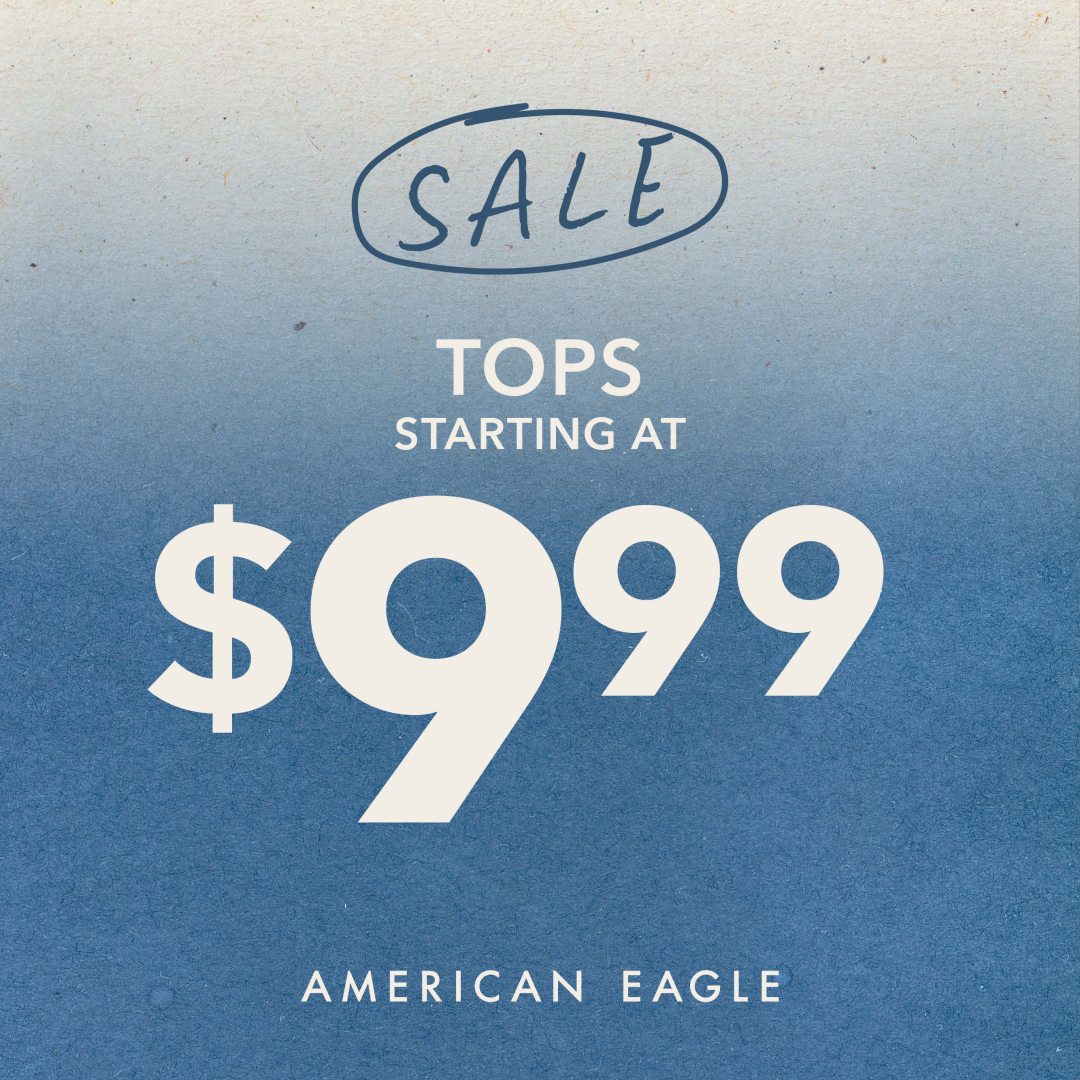 American Eagle Outfitters Campaign 85 American Eagle Tops Starting at 9.99 EN 1080x1080 1