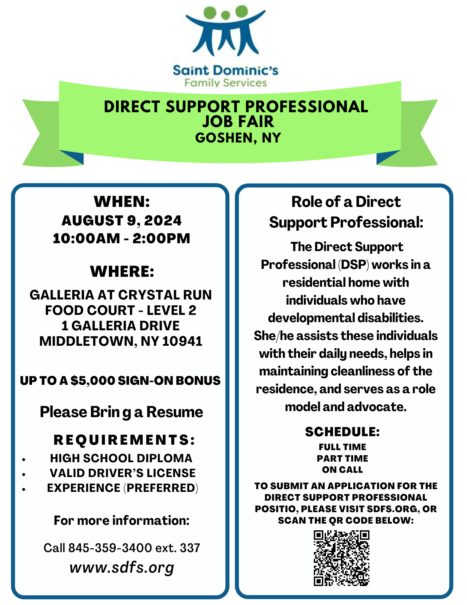 DSP Job Fair Flyer Goshen NY 8.9.24.pdf 1